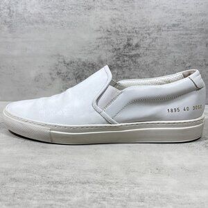 Common Projects Leather Slip On Sneakers - Size EU 40 / Men's 7 / Women's 10